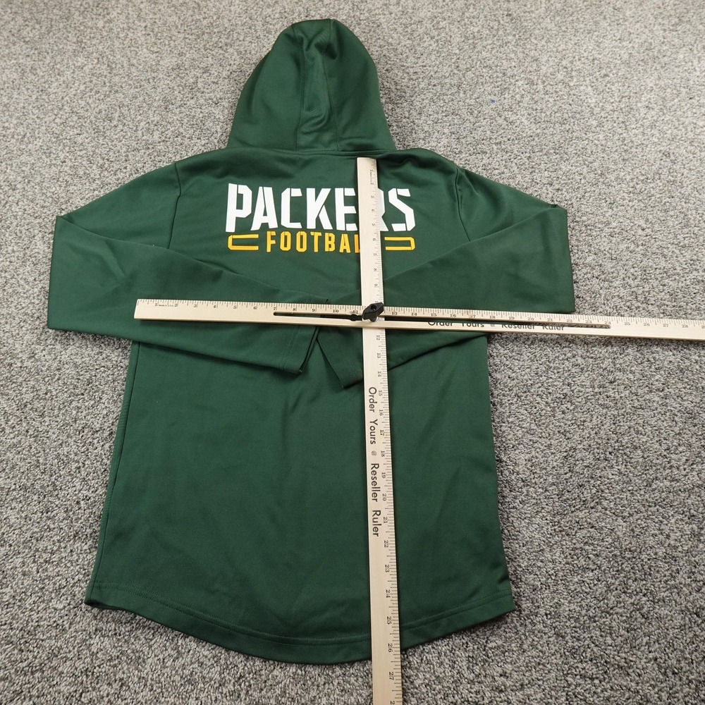 Fanatics Green and Yellow Full-Zip Hooded Performance Jacket - Picture 12 of 12